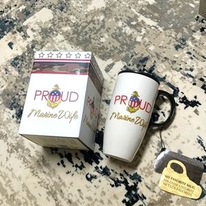 Proud Marine Wife Cypress coffee mug